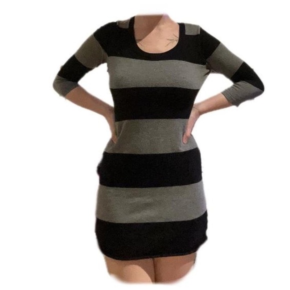 Pink Republic Medium Striped Quarter Sleeve Dress - Picture 2 of 3